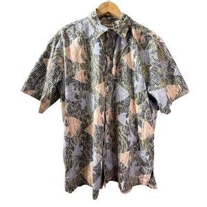 Cooke Street Honolulu Mens 2XL Hawaiian Shirt Cotton Tropical Fish Print